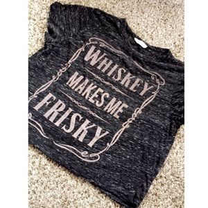 Whiskey Makes Me Friskey Cropped Top